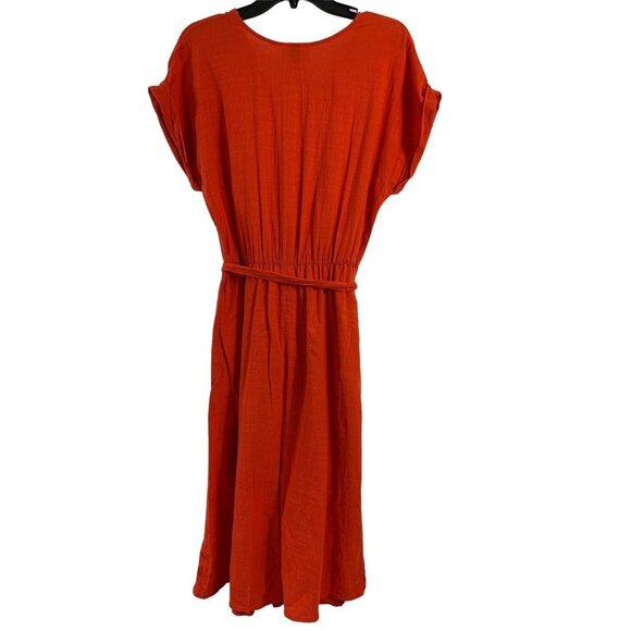 Universal Thread Women's Blood Orange Long Dress - Picture 2 of 9